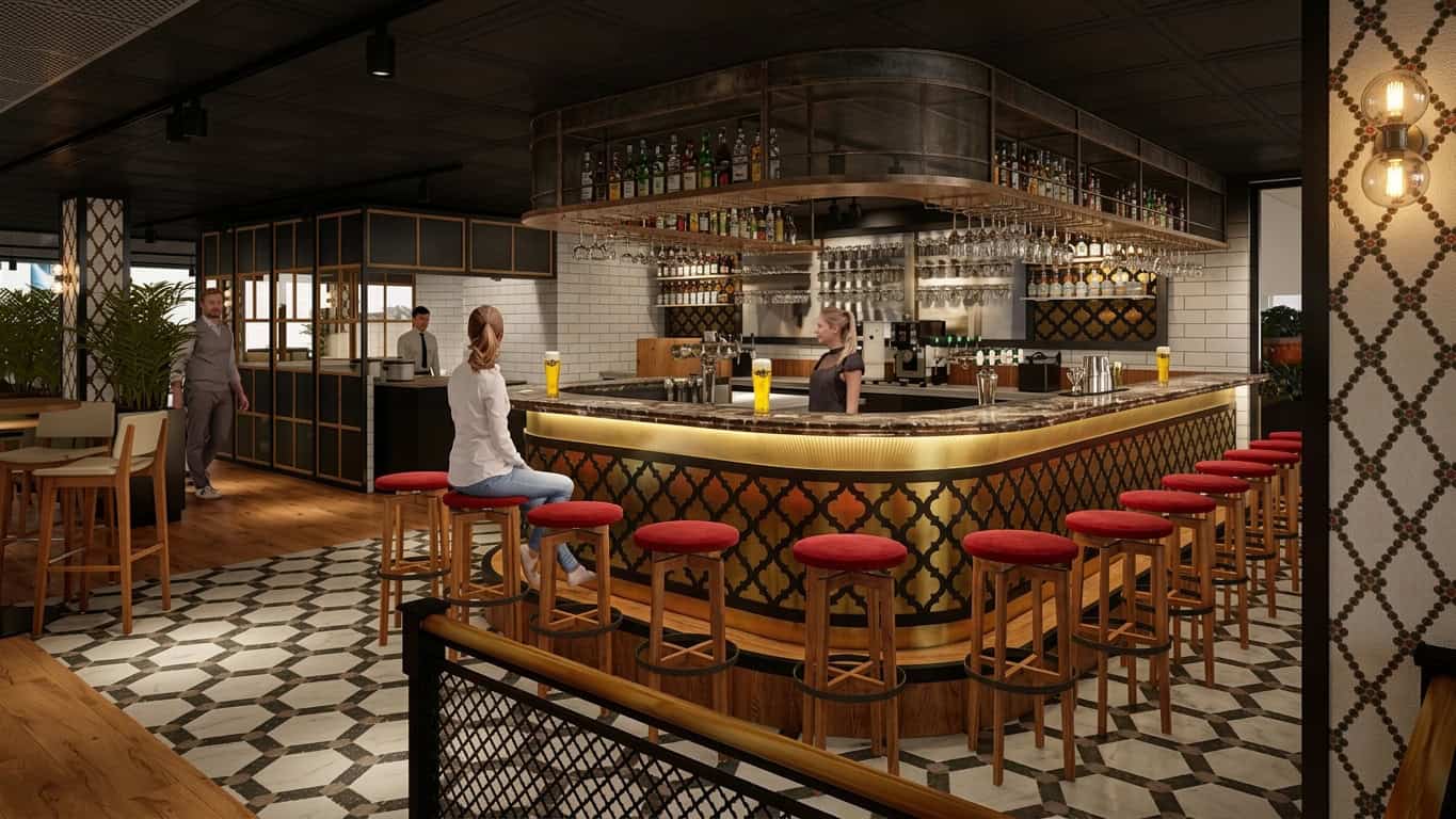 Metropole opens on 22 April at Rotterdam The Hague Airport as part of the airport’s wider terminal renovation and passenger upgrade.